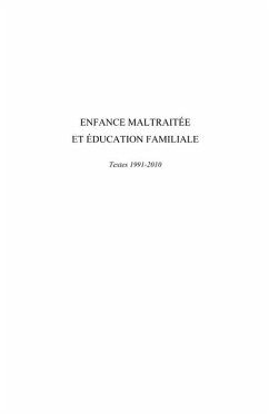 Enfance maltraitee et education familial (eBook, ePUB)