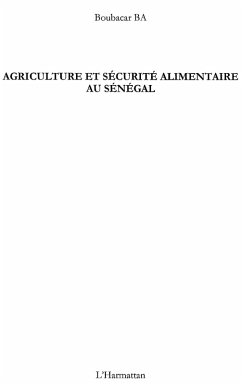 Cover Agriculture et securite alimentaire au senegal (eBook, ePUB)