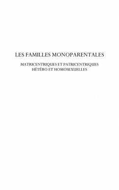 Cover Les familles monoparentales - matricentriques et patricentri (eBook, ePUB)