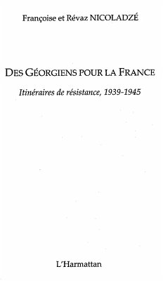 Cover DES GEORGIENS POUR LA FRANCE (eBook, ePUB)