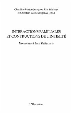 Cover Interactions familiales et constructions de l'intimite (eBook, ePUB)