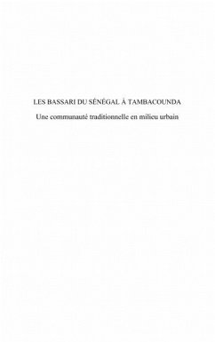 Les bassari du senegal A tambacounda - une communaute tradit (eBook, ePUB)