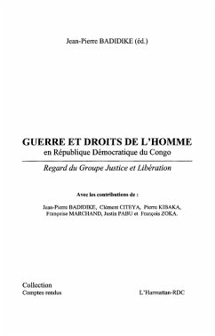 Cover Guerre et droits de l'homme en republique democratique du co (eBook, ePUB)