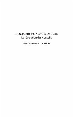 Cover L'octobre hongrois de 1956 - la revolution des conseils - re (eBook, ePUB)