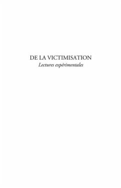 De la victimisation experimentales (eBook, PDF)