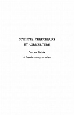 Cover Sciences, chercheurs et agriculture (eBook, ePUB)