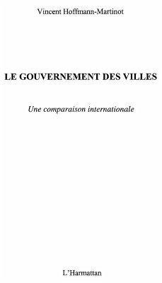 Gouvernement des villes le (eBook, ePUB)