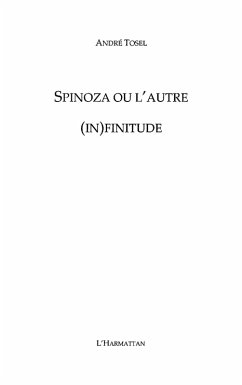 Cover Spinoza ou l'autre (in)finitude (eBook, ePUB)