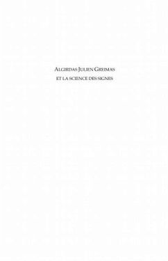 Algirdas Julien Greimas et la science des signes (eBook, PDF)