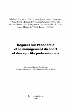 Regards sur l'economie et le management du sport et des spor (eBook, ePUB)