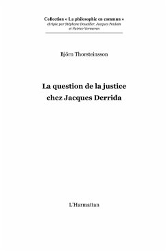 Question de la justice chez jacques derr (eBook, ePUB)