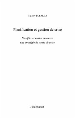 Cover Planification et gestion de crise (eBook, ePUB)