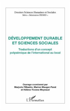 Developpement durable et sciences sociales (eBook, PDF) - Marjorie Filliastre