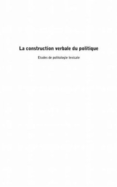 La construction verbale du politique - e (eBook, PDF)