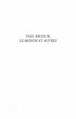 Paul Ricoeur, le monde et autrui... - Bild 1