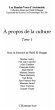 propos de la culture - tome1 (eBook,... - Bild 1