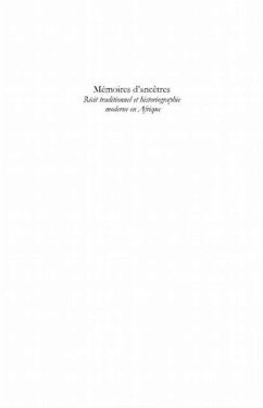 Memoires d'ancEtres - recit traditionnel (eBook, PDF)