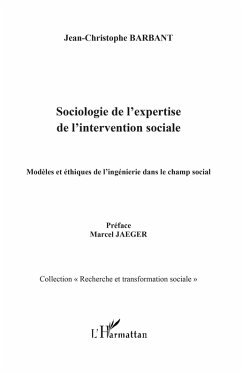 Sociologie de l'expertise de l'intervention sociale - modele (eBook, ePUB)