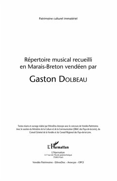 Repertoire musical recueilli en marais-breton vendeen (eBook, ePUB)