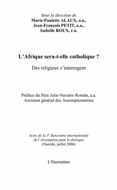 L'AFRIQUE SERA-T-ELLE CATHOLIQ (eBook, ePUB)