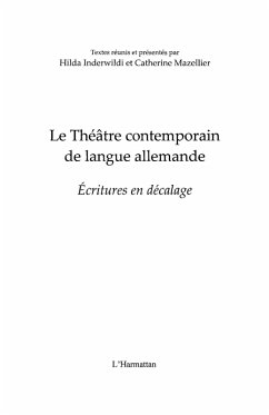 Cover Le theAtre contemporain de langue allemande - ecritures en d (eBook, ePUB)