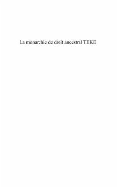 Monarchie de droit ancestral Teke La (eBook, PDF)
