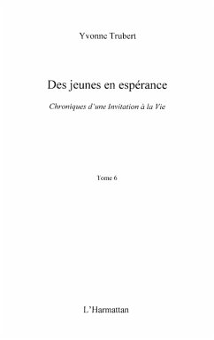 Des jeunes en esperance - chroniques d'u (eBook, ePUB)