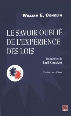 Cover Le savoir oublie de l'experience des lois (eBook, PDF)