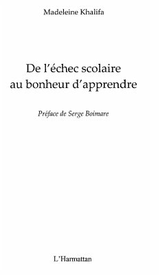 Cover De lechec scolaire au bonheur d'apprendre (eBook, ePUB)