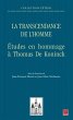 La transcendance de l'homme : Etudes en... - Bild 1