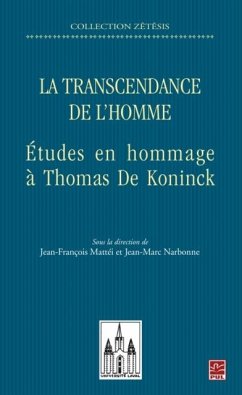 Cover La transcendance de l'homme : Etudes en hommage a Thomas... (eBook, PDF)