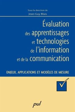 Cover Evaluation des apprentissages et technologies de ... (eBook, PDF)