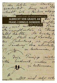 Cover Albrecht von Graefe an Frans Cornelis Donders