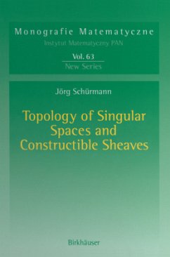 Topology of Singular Spaces and Constructible Sheaves - Schürmann, Jörg