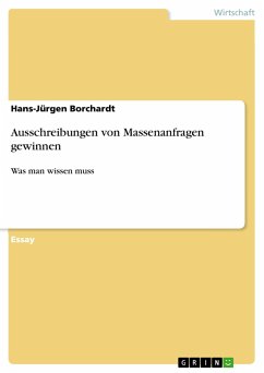 Ausschreibungen von Massenanfragen gewinnen