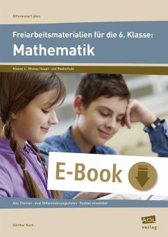 Freiarbeitsmaterialien f. d. 6. Klasse: Mathematik (eBook, PDF) - Koch, Günther