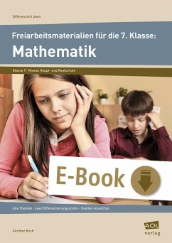 Freiarbeitsmaterialien f. d. 7. Klasse: Mathematik (eBook, PDF) - Koch, Günther