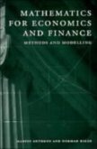 Mathematics for Economics and Finance (eBook, PDF)