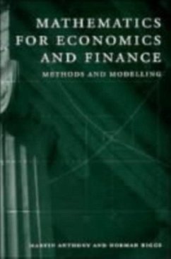 Mathematics for Economics and Finance (eBook, PDF) - Anthony, Martin