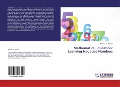 Mathematics Education: Learning Negative Numbers