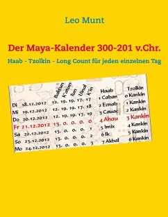 Der Maya-Kalender 300-201 v.Chr. (eBook, ePUB) - Munt, Leo Der Maya-Kalender 300-201 v.Chr. (eBook, ePUB) - Munt, Leo