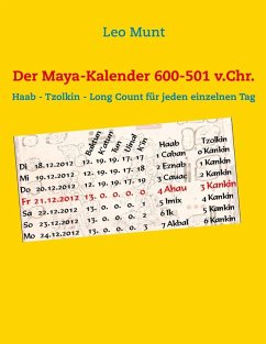 Der Maya-Kalender 600-501 v.Chr. (eBook, ePUB)