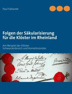 Folgen der Säkularisierung für die Klöster im Rheinland (eBook, ePUB)