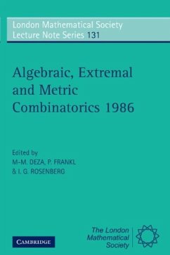 Cover Algebraic, Extremal and Metric Combinatorics 1986 (eBook, PDF)