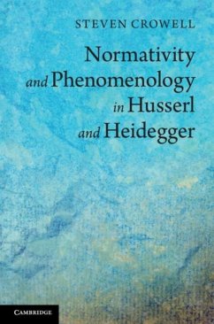 Cover Normativity and Phenomenology in Husserl and Heidegger (eBook, PDF)