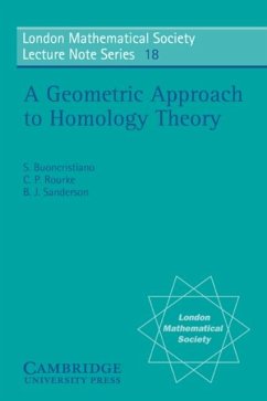 Cover Geometric Approach to Homology Theory (eBook, PDF)