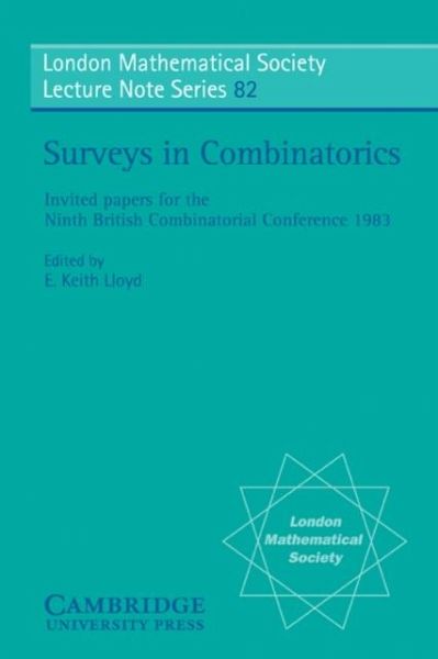 Surveys in Combinatorics (eBook, PDF) Surveys in Combinatorics (eBook, PDF)