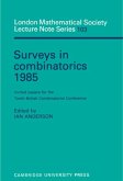 Surveys in Combinatorics 1985 (eBook, PDF)