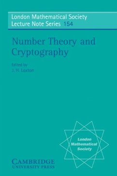 Number Theory and Cryptography (eBook, PDF) - Loxton, J. H.