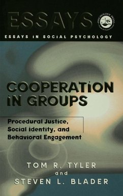 Cooperation in Groups (eBook, ePUB) - Tyler, Tom; Blader, Steven